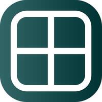 Layout Glyph Gradient Green Icon vector