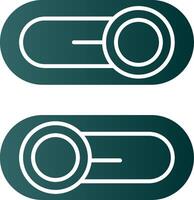 Switch Glyph Gradient Green Icon vector