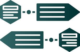 Infographic elements Glyph Gradient Green Icon vector