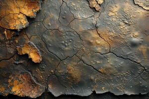 ai generado Clásico pared con oxidado acentos y roto detalles foto