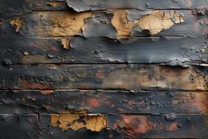 AI generated Vintage Wooden Background with Grunge Texture photo