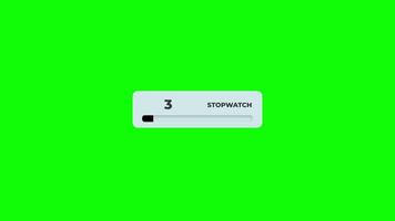 1 To 29 Sec Countdown Timer in Chroma Key. Countdown Timer Motion Graphics. video