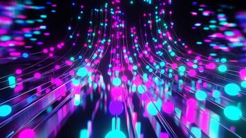 Sci-fi cyber flux loop animation.3D rebder. video