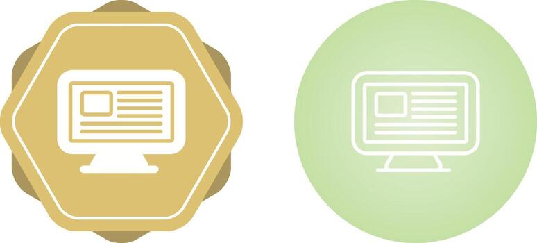 Computer Vector Icon