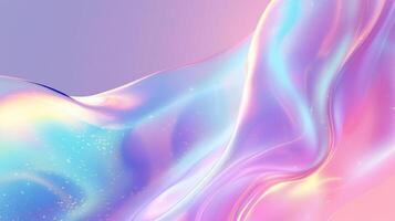 AI generated colorful abstract wavy gradient background photo