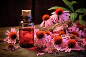 AI generated Echinacea for homeopathy photo