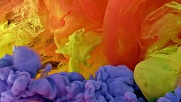 Colorful Abstract Ink Art Design Gallery Intro video Background