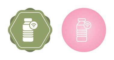 Fitness Smart Water Bottle Vector Icon