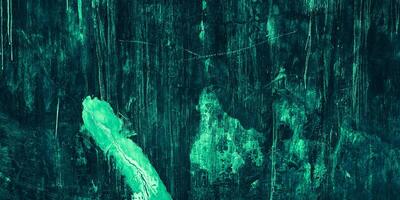 Texture abstract black green grunge wall background photo