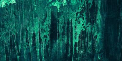 Texture abstract black green grunge wall background photo