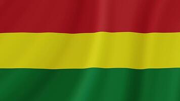 Bolivien winken Flagge. realistisch Flagge Animation. nahtlos Schleife Hintergrund video