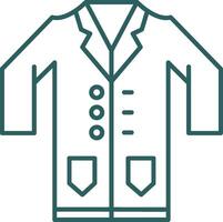 Lab Coat Line Gradient Icon vector