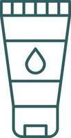 Wash Face Line Gradient Icon vector