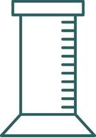 Graduated Cylinder Line Gradient Icon vector