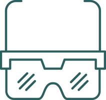 Eye Protector Line Gradient Icon vector