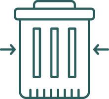 Waste Reduction Line Gradient Icon vector