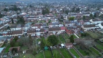 High Angle View of British Town of England video