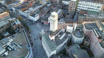 High Angle View of British Town of England video