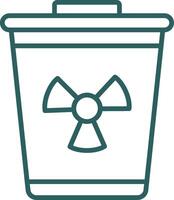 Toxic Waste Line Gradient Icon vector