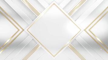 White geometric background luxury video