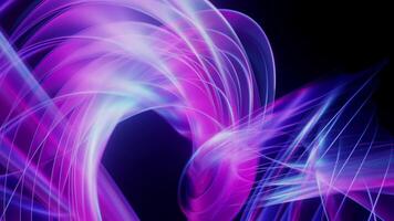 Abstract transparent wave neon background video