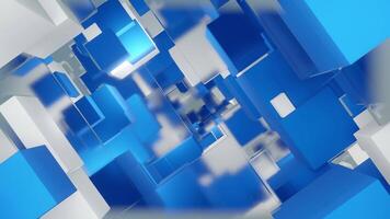 Abstract Modern cube geometric background video