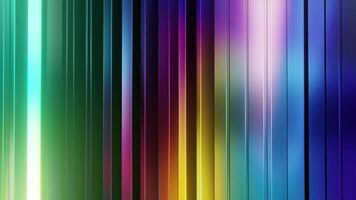 Stripe geometric pattern background rainbow reflection video