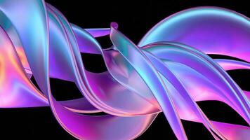 Abstract curve spiral wave animation background video