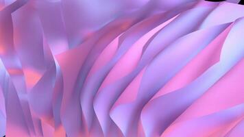 Abstract wavy layer pink colour animation background video