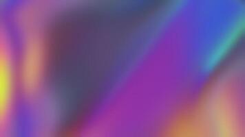 Abstract colourful background, iridescent colour, reflection blur video