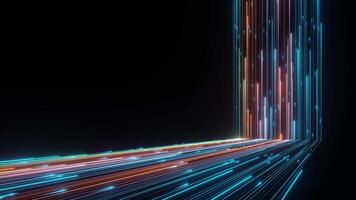 Abstract speed line internet technology background video