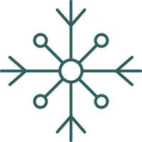 Snow Line Gradient Icon vector