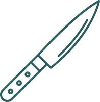 icono de gradiente de línea de cuchillo vector