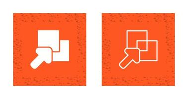 Overlap Vector Icon