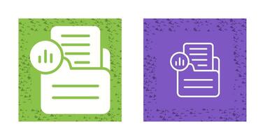 Document Analytics Vector Icon