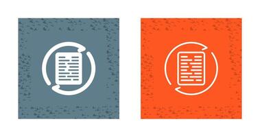 Document Synchronization Vector Icon
