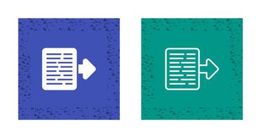 Document Export Vector Icon
