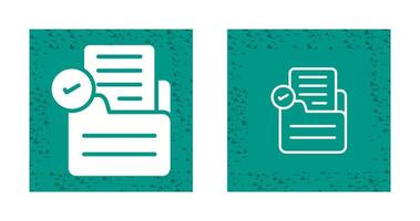 Document Check Vector Icon