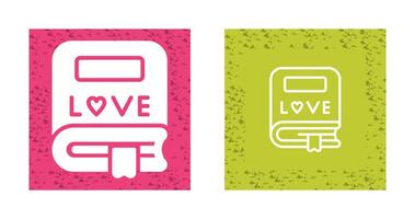 Romantic Bookmark Vector Icon