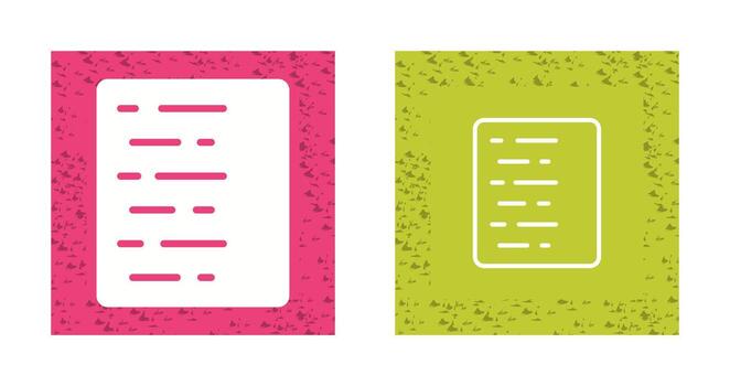 Document Align Left Vector Icon