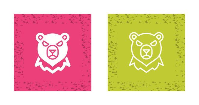 icono de vector de oso