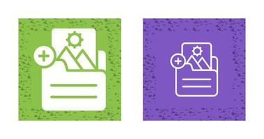 Document Insert Image Vector Icon