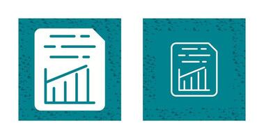 Document Insert Graph Vector Icon
