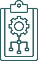Planning Line Gradient Icon vector