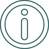 Information Line Gradient Icon vector