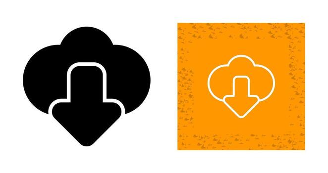 icono de vector de computación en la nube