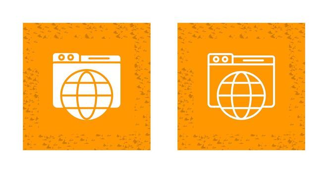 icono de vector de navegador