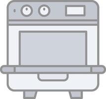 Dishwasher Line Filled Light Icon vector