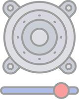 Speaker Line Filled Light Icon vector