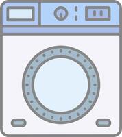 Laundry Line Filled Light Icon vector